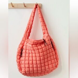 FP Movement by Free People Quilted Hot Coral Carryall Bag